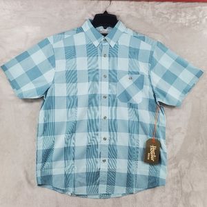 Howler Brothers Blue Plaid Casual Button Down Shirt
